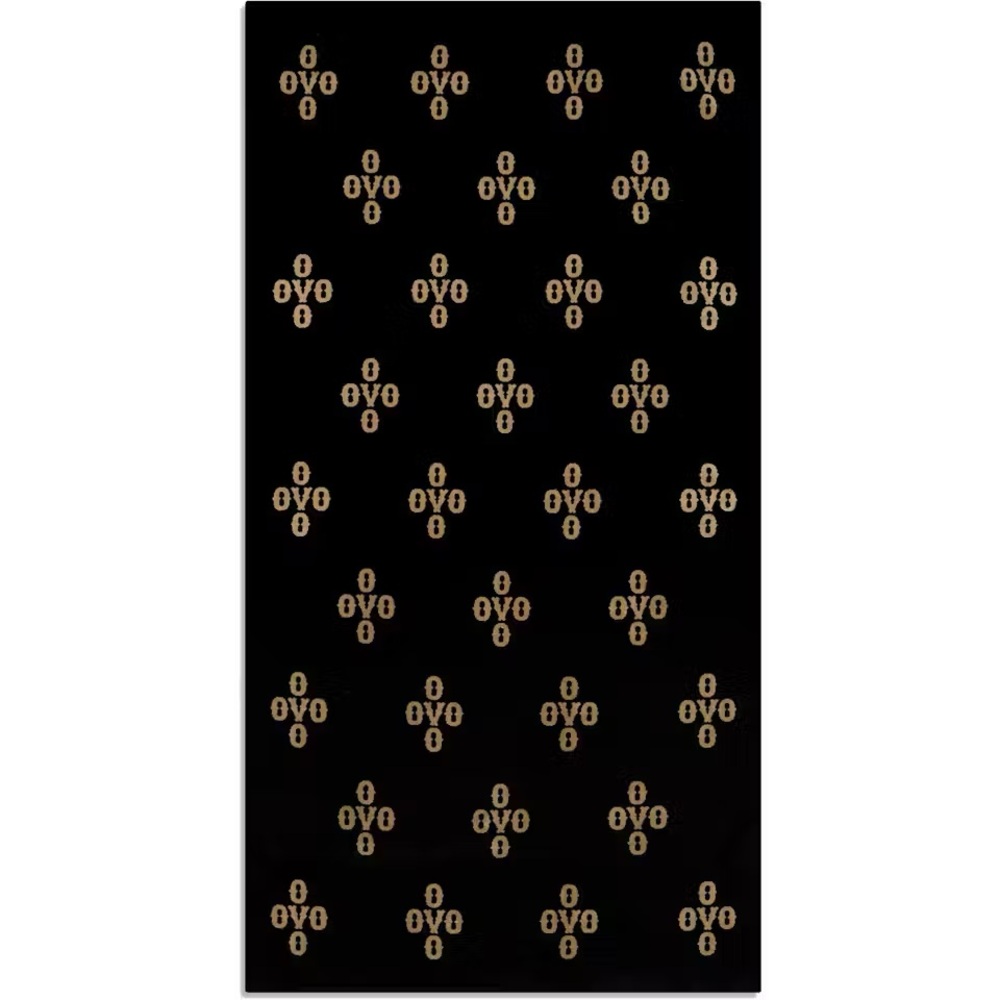 OVO Black & Gold Beach Towel
